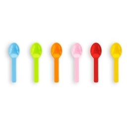 [VSP3C] 3in PLA tutti frutti ice cream spoons (QTY:2000)
