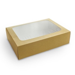 [VWPLATS] Vegware Regular platter box and insert (12.2 x 8.9 x 3.2”) (SKU: VWPLATS)