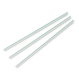 [WS05-GS] Vegware 8.25" compostable green stripe straw (SKU: WS05-GS)