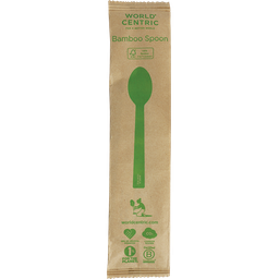 [SP-BB-I] 6.7" Bamboo Spoons - Wrapped - Case of 750