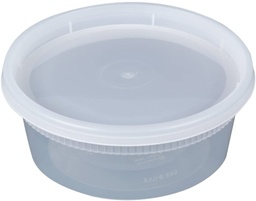 [GG-DC-YL2508] Pactiv/Newspring YL2508, 8oz Translucent Round Deli Container Combo Pack (qty: 240)