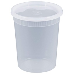 [GG-DC-YSD2532] Pactiv/Newspring YSD2532, 32oz Translucent Round Deli Container Combo Pack (qty: 240)